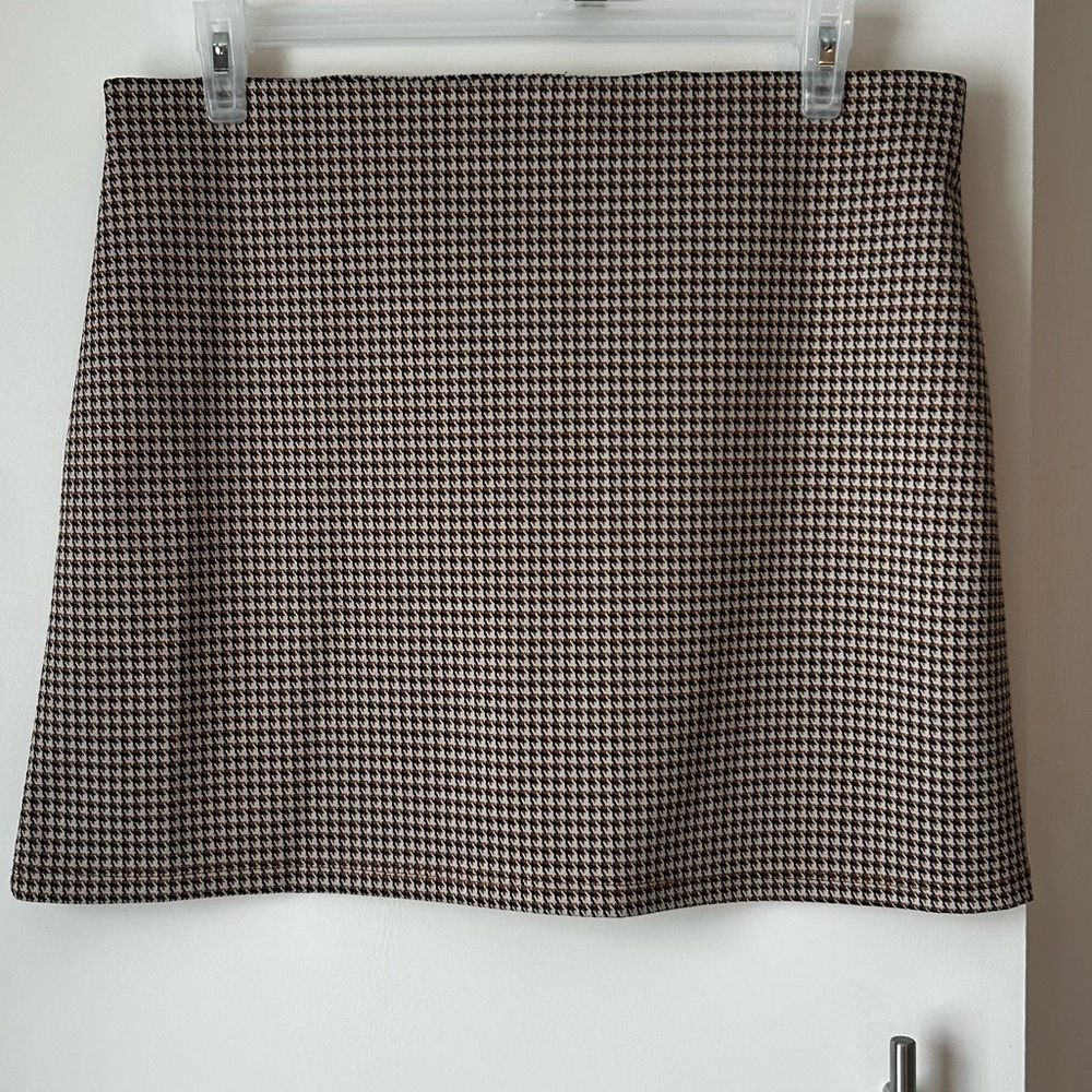 Rachel 🇨🇦 - XL -  Houndstooth Mini Skirt Canada